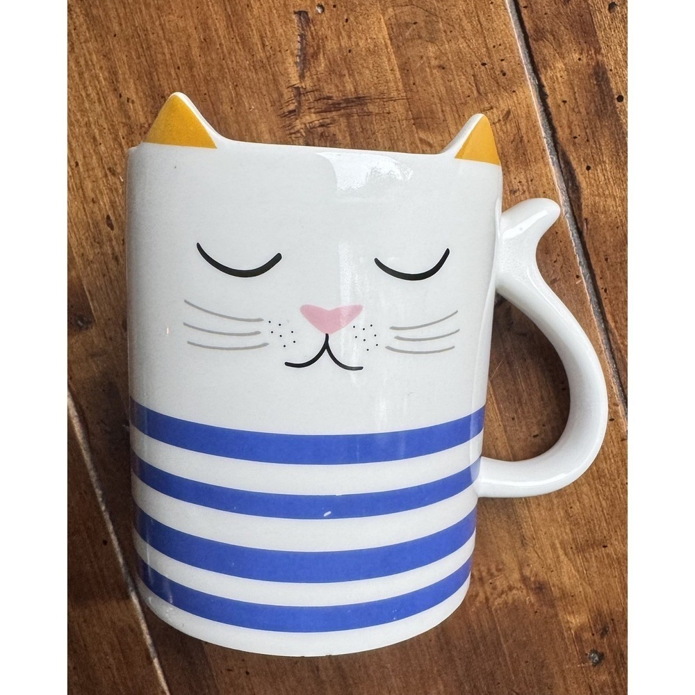 Cute Cat Mug, Cat Lover Coffee Mug Gift, Kitty Mug, Animal Mug, 16 oz Imperfect